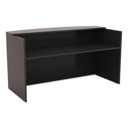 Alera Reception Desk Desk, Reception, 71", Espresso, 35-1/2" D X 29-1/2" H, 71" W X Espresso VA327236ES